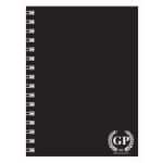 GOLDEN PRIME - PP WIRE-O NOTEBOOK - A5 - 80 SHEETS - BLACK GP-PP0A5-80-B