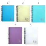 GOLDEN PRIME - PP WIRE-O NOTEBOOK - A5 - 80 SHEETS - PASTEL COLOURS GP-PP0A5-80-P