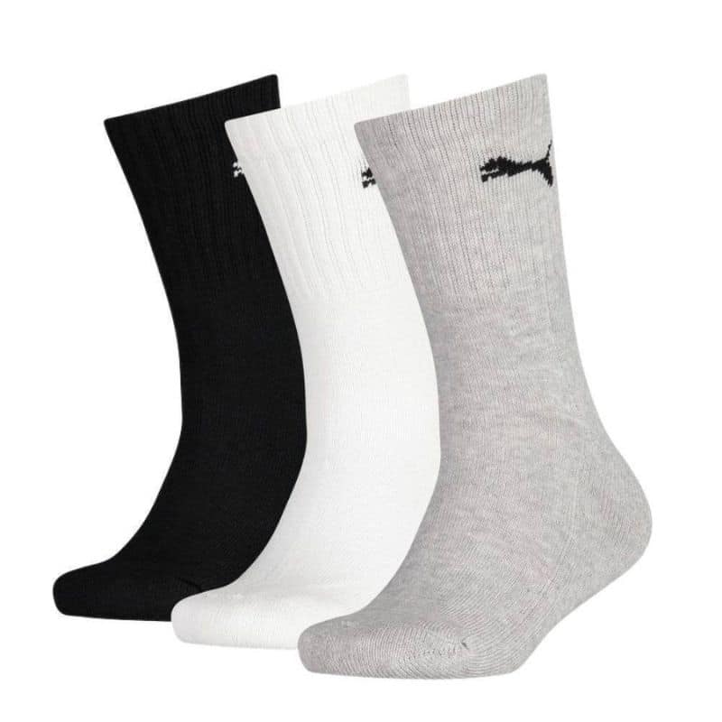 100000965-003W.jpg PUMA JUNIOR SPORT CREW 3-PAIRS SOCKS 100000965 - Image 1