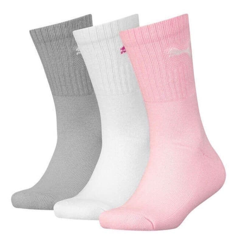 100000965-005P.jpg PUMA JUNIOR SPORT CREW 3-PAIRS SOCKS 100000965 - Image 1