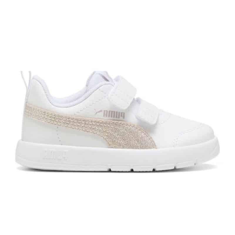 408382-01.jpg PUMA COURTFLEX VE GLITZ INFANT SHOES 408382 - Image 1