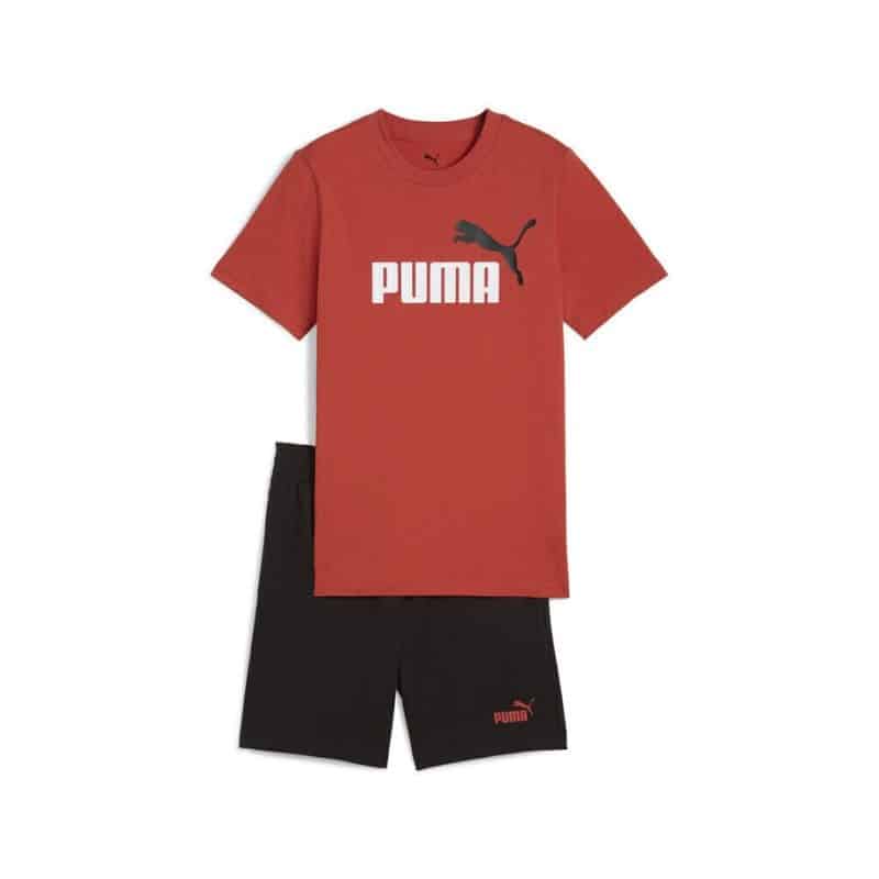 686298-15.jpg PUMA ESSENTIALS 2 COLOUR NO.1 LOGO TEE AND SHORTS SET BOYS 686298 - Image 1