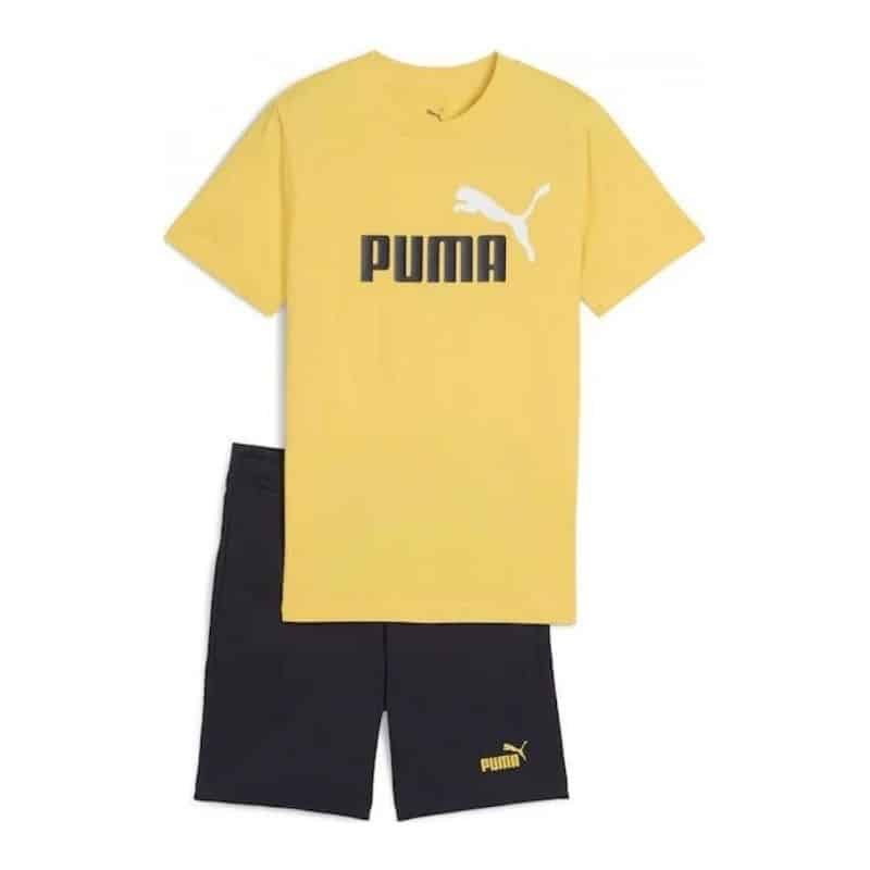 686298-55.jpg PUMA ESSENTIALS 2 COLOUR NO.1 LOGO TEE AND SHORTS SET BOYS 686298 - Image 1