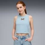 PUMA MID90S SLIM SHORT LENGTH GRAPHIC TANK GIRLS 691730 - Image 3