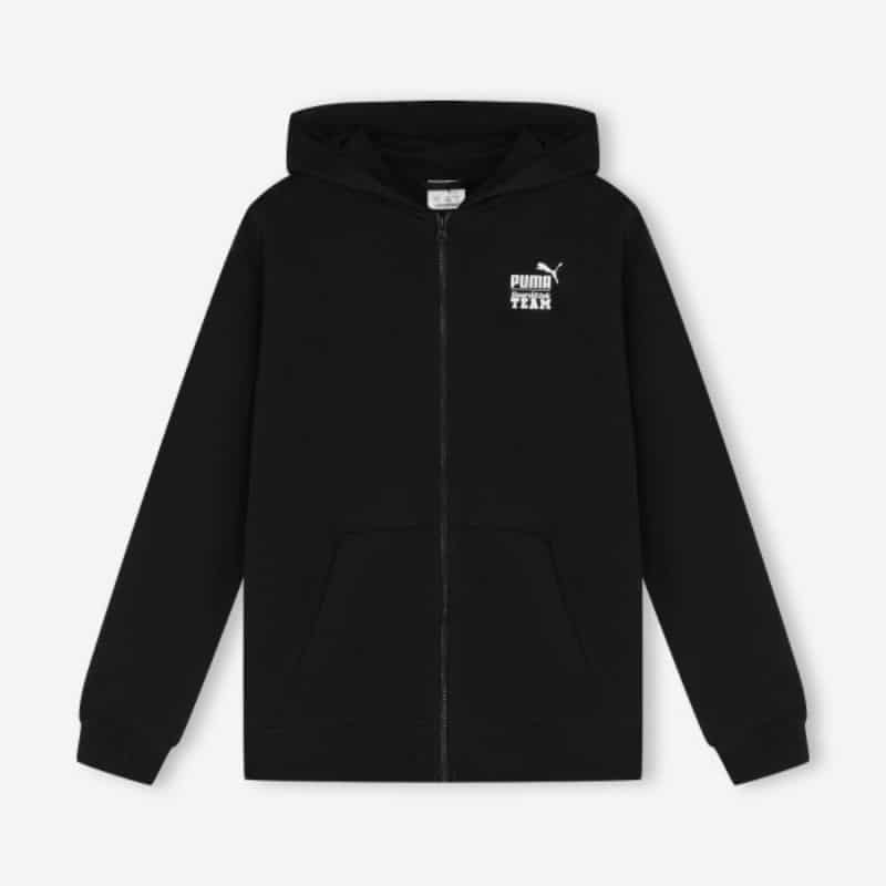 694665-01.jpg PUMA MID90S RELAXED FULL-ZIP HOODIE KIDS 694665 - Image 1