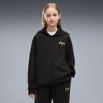 PUMA ESS SCRIPT GLITTER FULL-ZIP SWEATSUIT SET 695209 - Image 5