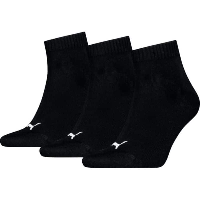 701230337-200.jpg PUMA 938589-17 UNISEX QUARTER PLAIN 3-PAIRS SOCKS 701230337 - Image 1
