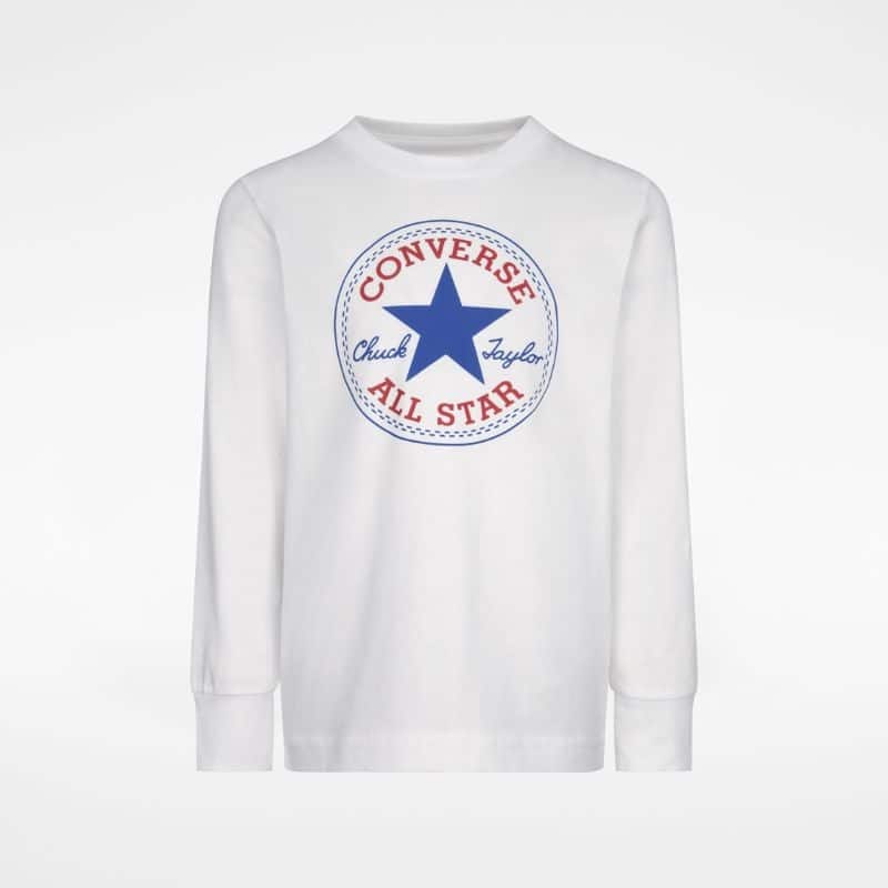 866243-023.jpg CONVERSE LITTLE KIDS CHUCK PATCH LS TEE 866243 - Image 1
