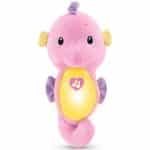 FISHER-PRICE SOOTHE AND GLOW SEAHORSE CLOCK LIGHT PINK DGH73 - Image 2
