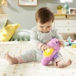 FISHER-PRICE SOOTHE AND GLOW SEAHORSE CLOCK LIGHT PINK DGH73 - Image 4