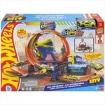 HOT WHEELS CITY - MEGA LOOP CAR WASH PLAYSET JHL97