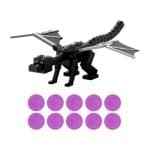 MINECRAFT- DRAGON BREATH ATTACK ENDER FIGURE WITH 10 DISCS JKC13 - Image 3