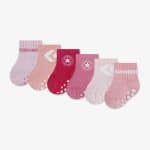 CONVERSE 6-PAIRS INFANT GRIPPER SOCKS NC0305