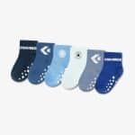 CONVERSE 6-PAIRS INFANT GRIPPER SOCKS NC0305