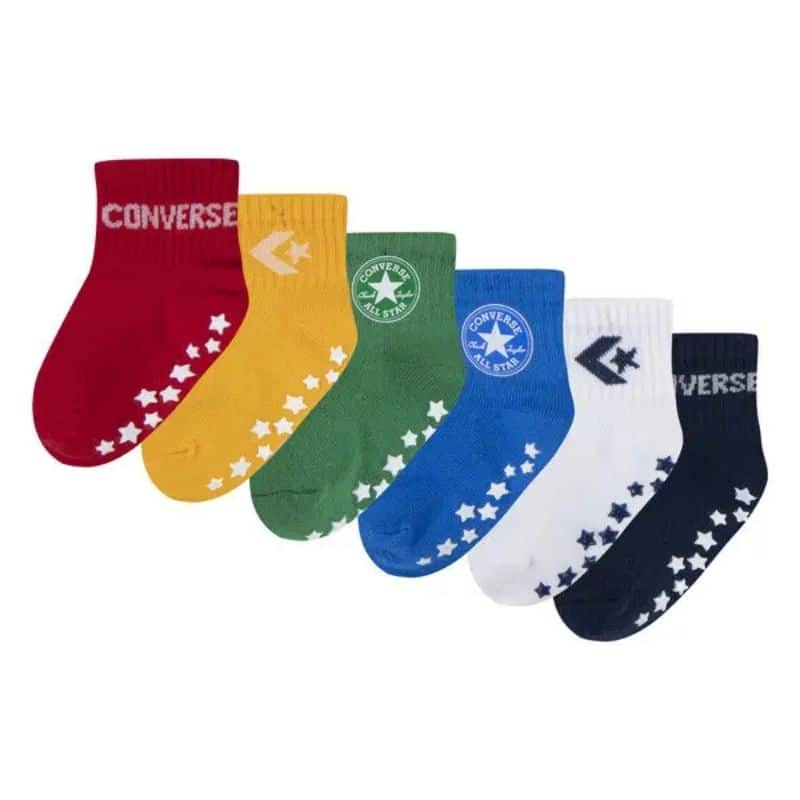 NC0305-F97.jpg CONVERSE 6-PAIRS INFANT GRIPPER SOCKS NC0305 - Image 1