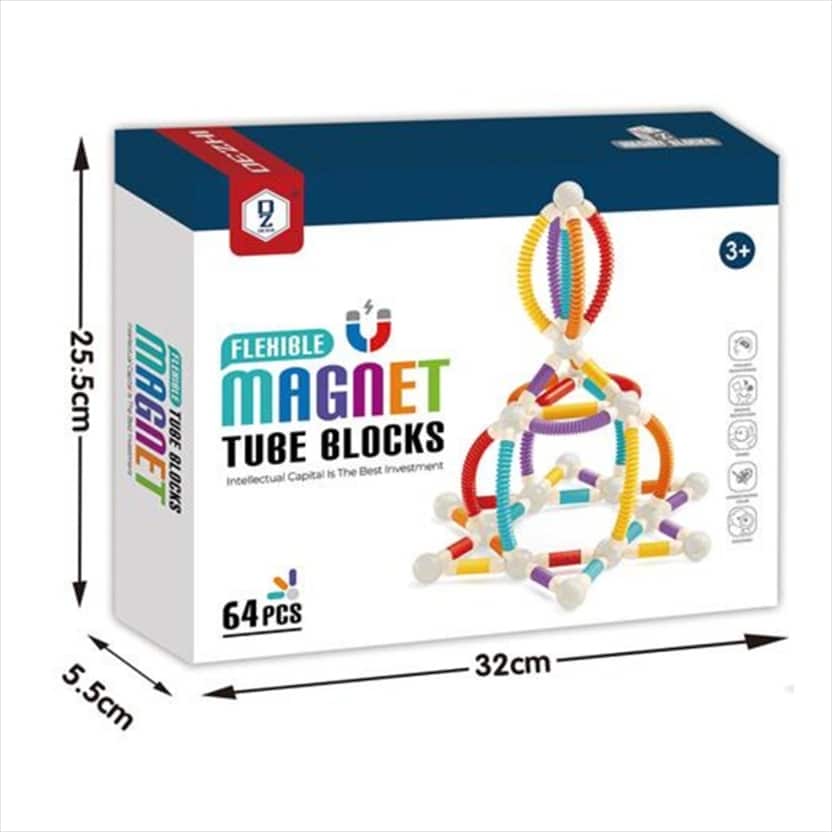 PLM07442856.jpg PUZZLE TELESCOPIC MAGNETIC STICK 64PCS 442856 - Image 1