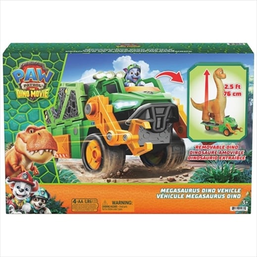 SM6075939.jpg SPIN MASTER PAW PATROL: THE DINO MOVIE - MEGASAURUS DINO VEHICLE 6075939 - Image 1