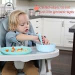 CHICCO BABY CUTLERY SET METAL FORK  SPOON TEAL F05-16102-25 - Image 3