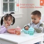 CHICCO BABY CUTLERY SET METAL FORK  SPOON TEAL F05-16102-25 - Image 4