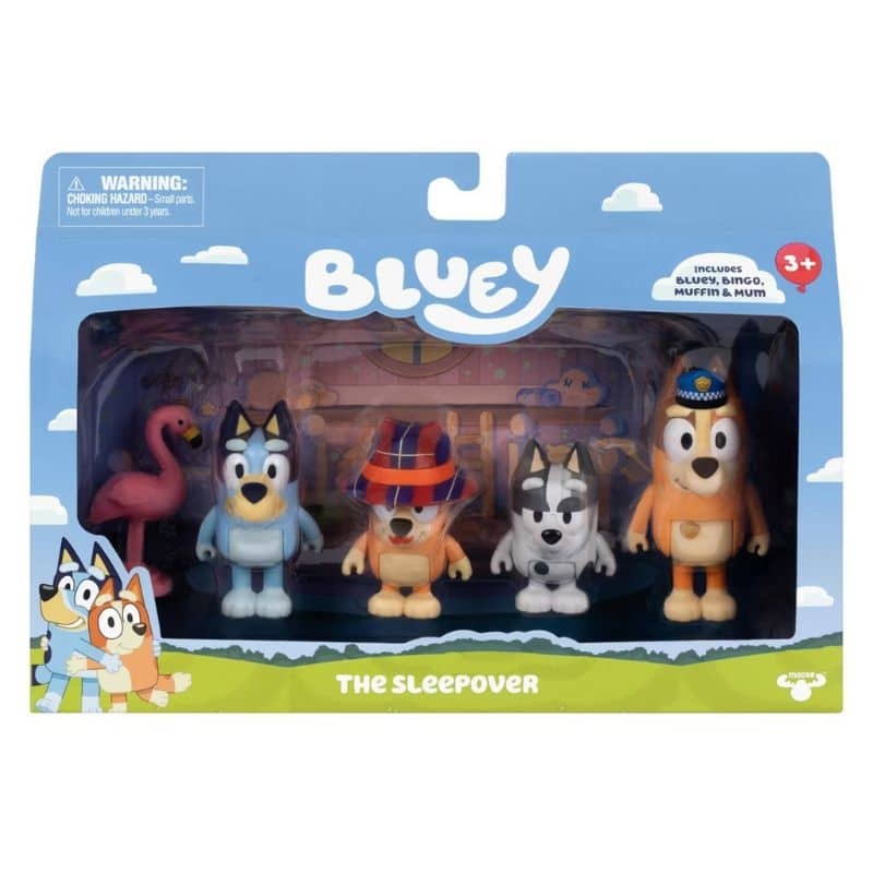 GPHBLYB8000.jpg BLUEY - SET WITH 4 FIGURES SLEEPOVER - BLYB8000 - Image 1