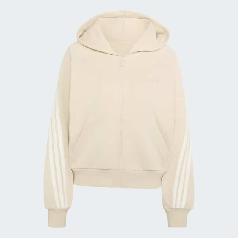 KV9880-LNN.jpg ADIDAS WOMEN 3-STRIPES FULL-ZIP HOODIE KV9880 - Image 1