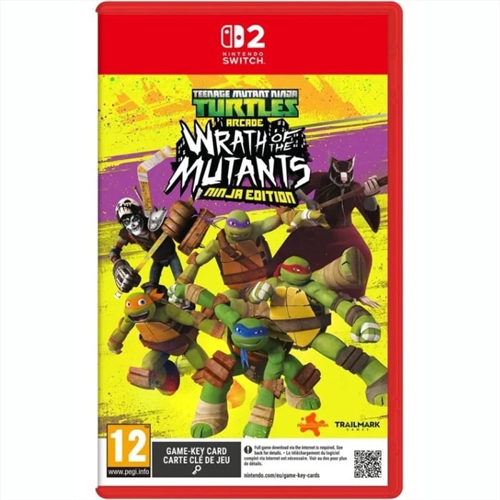 NS2-0102.jpg NS2 GAME - TEENAGE MUTANT NINJA TURTLES ARCADE: WRATH OF THE MUTANTS - NINJA EDITION - GAME KEY CARD - Image 1