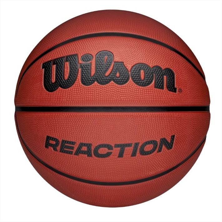 WILWZ3022601XB7.jpg WILSON REACTION BASKETBALL BROWN SIZE 7 WZ3022601XB7 - Image 1